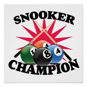 Póster Campeón de snooker 
