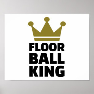 Póster Campeón del rey de Floorball