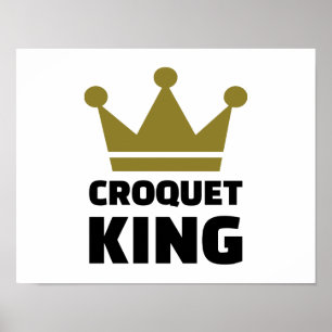 Póster Campeón del rey del croquet