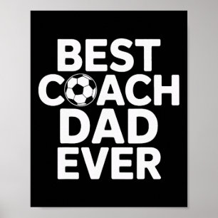Póster Campeón Mentor Mejor Entrenador Papá Siempre Entre