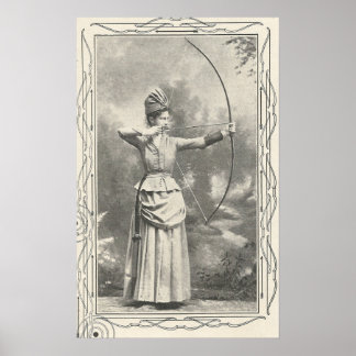 Póster Campeona de Arquetería Femenina de 1904