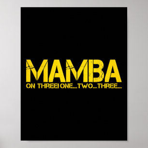 PÓSTER CAMPEONATO DE BALONCESTO MAMBA SOBRE TRES MOTIVACI