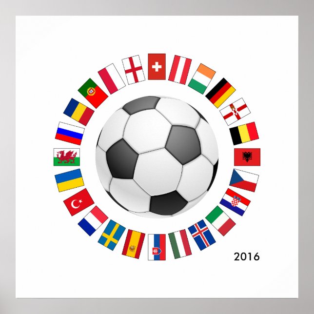 Póster Campeonato Europeo de Fútbol 2016 (Frente)