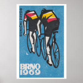 Póster Campeonato Mundial de Ciclismo en Pista Brno 1969