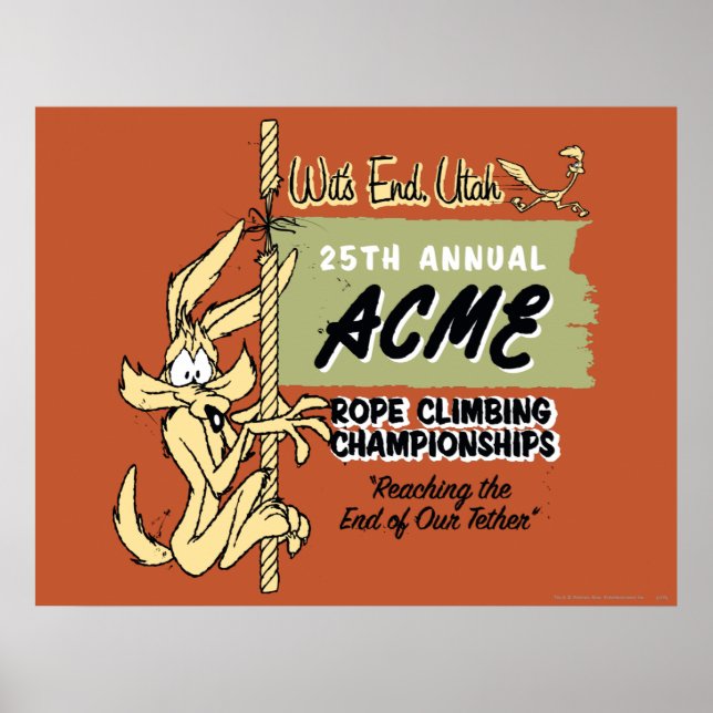 Póster Campeonato WILE E. COYOTE™ de alpinistas (Frente)