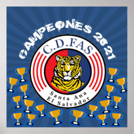 Póster Campeones 2021 C.D. FAS El Salvador