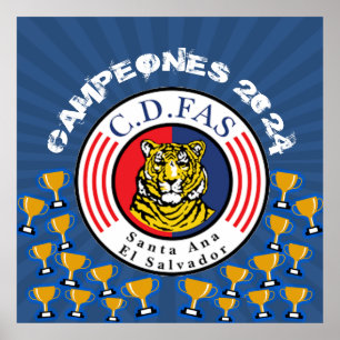 Póster Campeones C.D. FAS Fútbol Salvadoreño