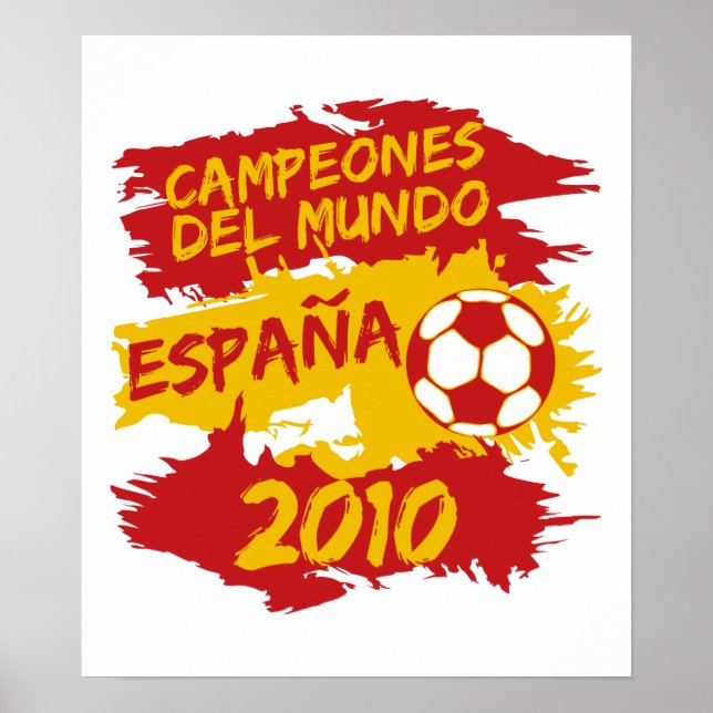 Póster Campeones del Mundo 2010 (Frente)