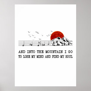 Póster Camper Gift I Go To Find My Soul Birthday