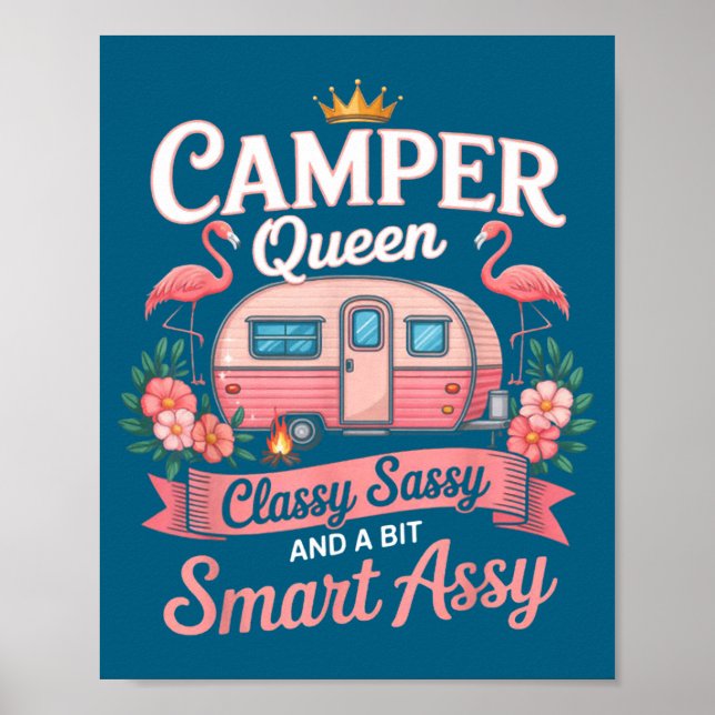 Póster Camper Queen Cly Sy Smart Y Camng Rv Women  (Frente)
