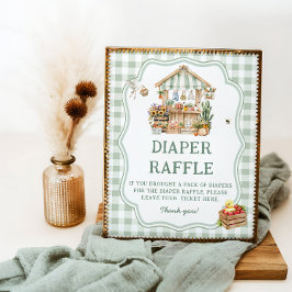 Póster Campesinos Comercializan Raffle De Diaper Cultivad