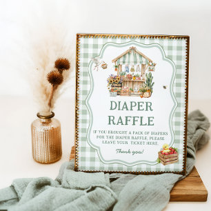 Póster Campesinos Comercializan Raffle De Diaper Cultivad