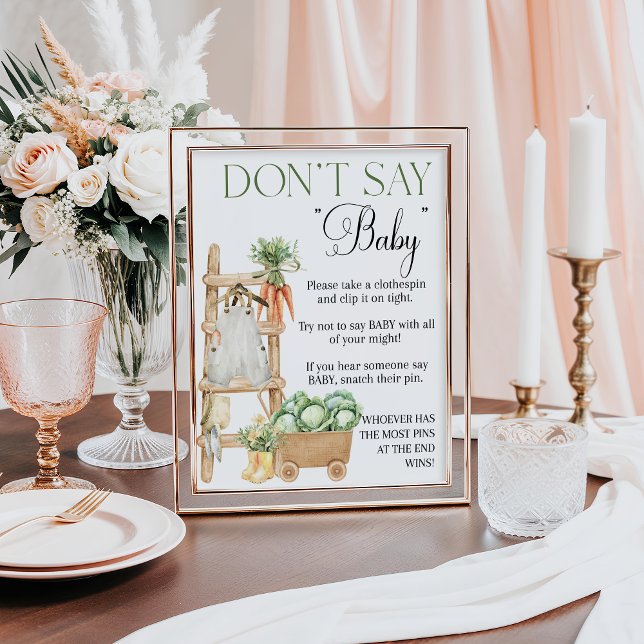 Póster Campesinos cultivados localmente Mercado Boho Baby (Subido por el creador)