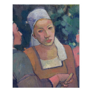 Póster Campesinos del bretón de Paul Gauguin el , 1894
