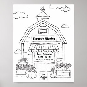 Póster Campesinos Invitan a los agricultores a comerciali