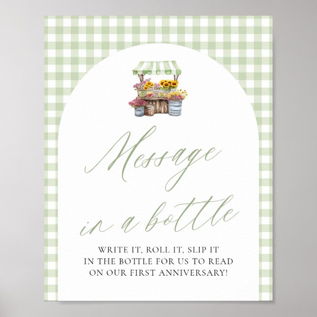 Póster Campesinos Verdes Comercializan Mensaje En Un Rótu (Frente)