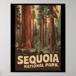 Póster Campi femenino de niños del parque nacional de la