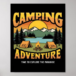 Póster Camping Adventure