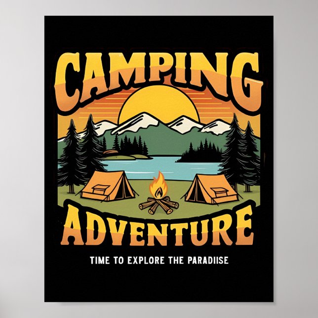 Póster Camping Adventure (Frente)