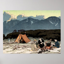 Póster Camping Alpes del sur de Japón Yoshida Hiroshi 192