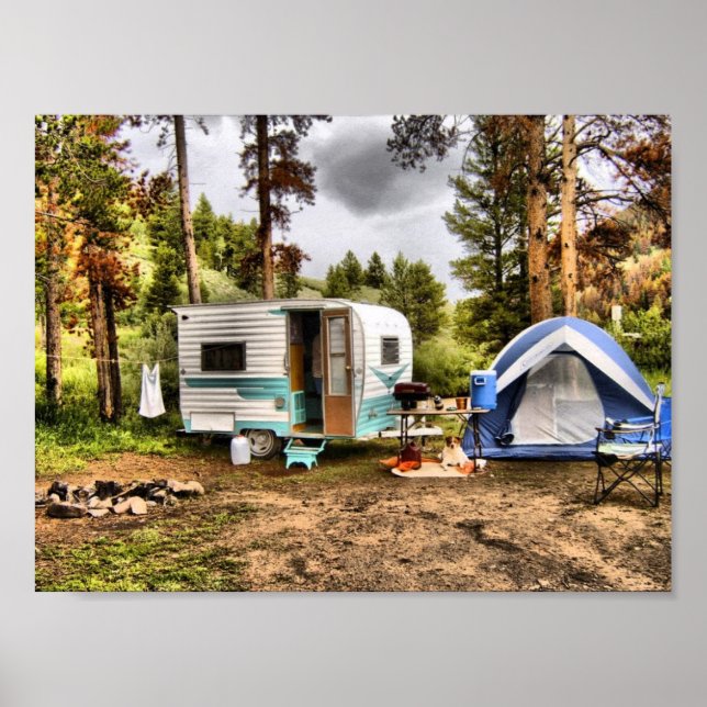 Póster Camping Cardinal Trailer (Frente)