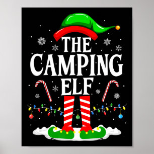 Póster Camping Elf Xmas Divertido Grupo C