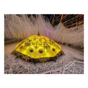 Póster Camping en otras dimensiones