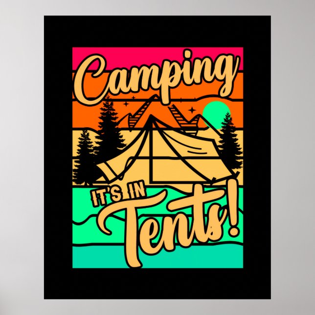 Póster Camping está en carpas-43432 (Frente)