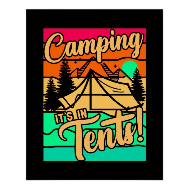 Póster Camping está en carpas-43432 (Anverso)