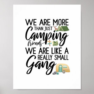 Póster Camping Friends Como Una Pequeña Pared De Pandilla