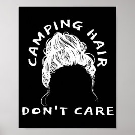 Póster Camping Hair no le importa - Poster de Fun Camp