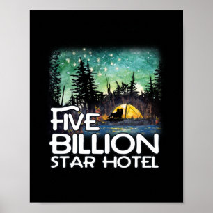 Póster Camping Hotel De Cinco Mil Millones De Estrellas