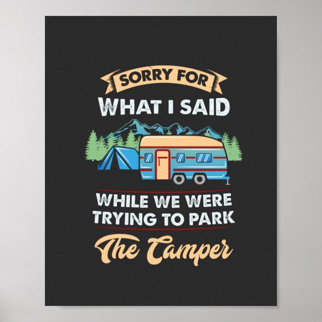 Póster Camping - Perdón Por Lo Que Dije (Frente)