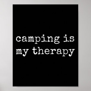 Póster Camping por Design Tee Company Uni-adultos Camping