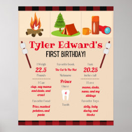 Póster Camping Primer Poster de Nacimiento