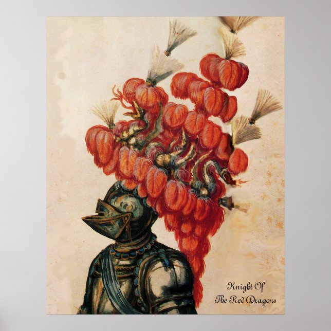 PÓSTER CAMPO ANTIGUO DE KNIGHT, DRAGONS Y CAFETERÍAS ROJA (Frente)