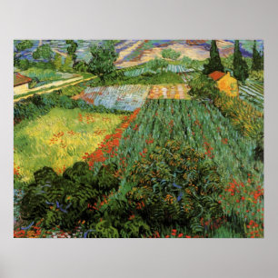 Póster Campo con amapolas por Vincent van Gogh