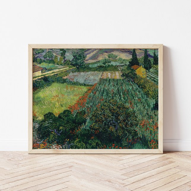 Póster Campo con cachorros | Vincent van Gogh (Subido por el creador)