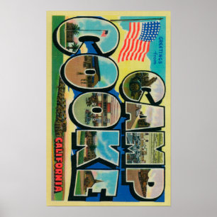 Póster Campo Cooke, California - escenas grandes de la