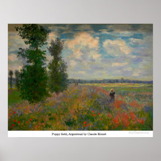 Póster Campo de adormidera, argentino por Claude Monet