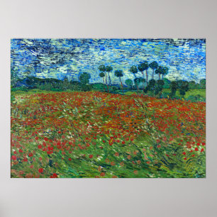 Póster Campo de amapola - Vincent van Gogh