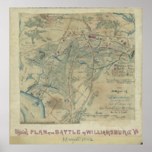 Póster Campo de batalla de Williamsburg, Virginia