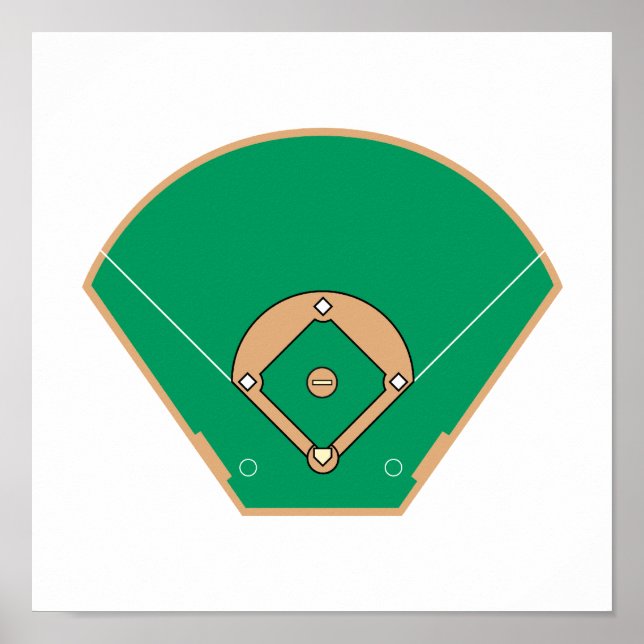 Póster Campo de béisbol (Frente)