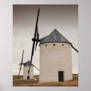 Póster Campo de Criptana, antiguos molinos de viento de L