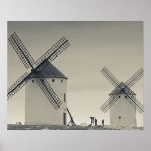 Póster Campo de Criptana, antiguos molinos de viento de L