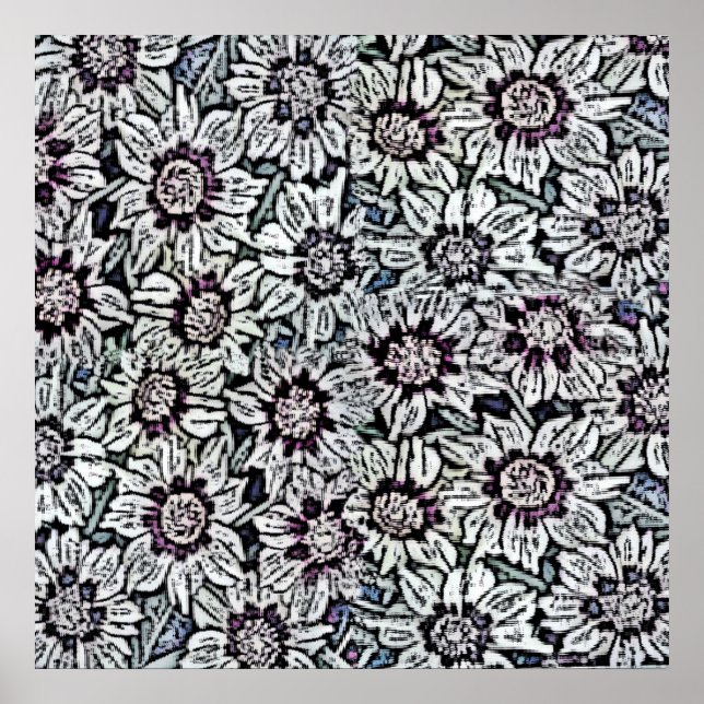 Póster Campo de Daisies (Frente)