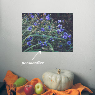 Póster Campo de flores de maíz