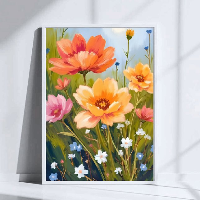 Póster Campo de flores silvestres | Botánica de flores en (Subido por el creador)