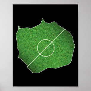 Póster Campo de fútbol de la Isla Bouvet