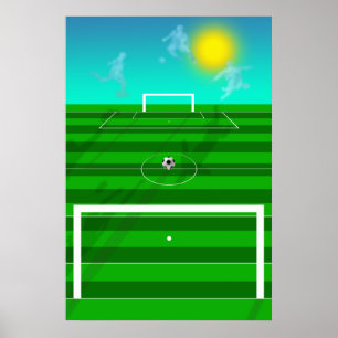 Póster Campo de fútbol Dreams Soccer y fútbol futbol nubl